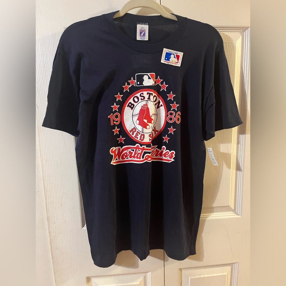 Vintage Boston Red Sox World Series 1986 T Shirt Official MLB Made In USA L